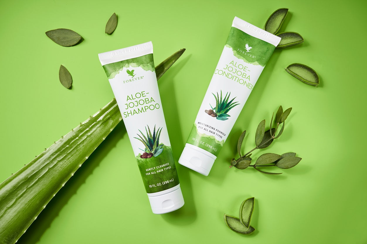 Aloe-jojoba Shampoo e balsamo
